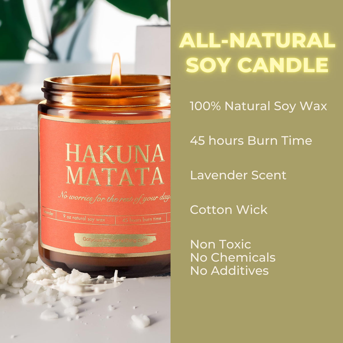 Got You a Little Something cotton wick detail highlights steady flame.