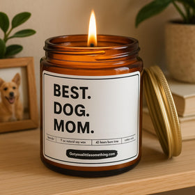 Got you a little something dog-decor amber-jar candle adds chic style to any room.