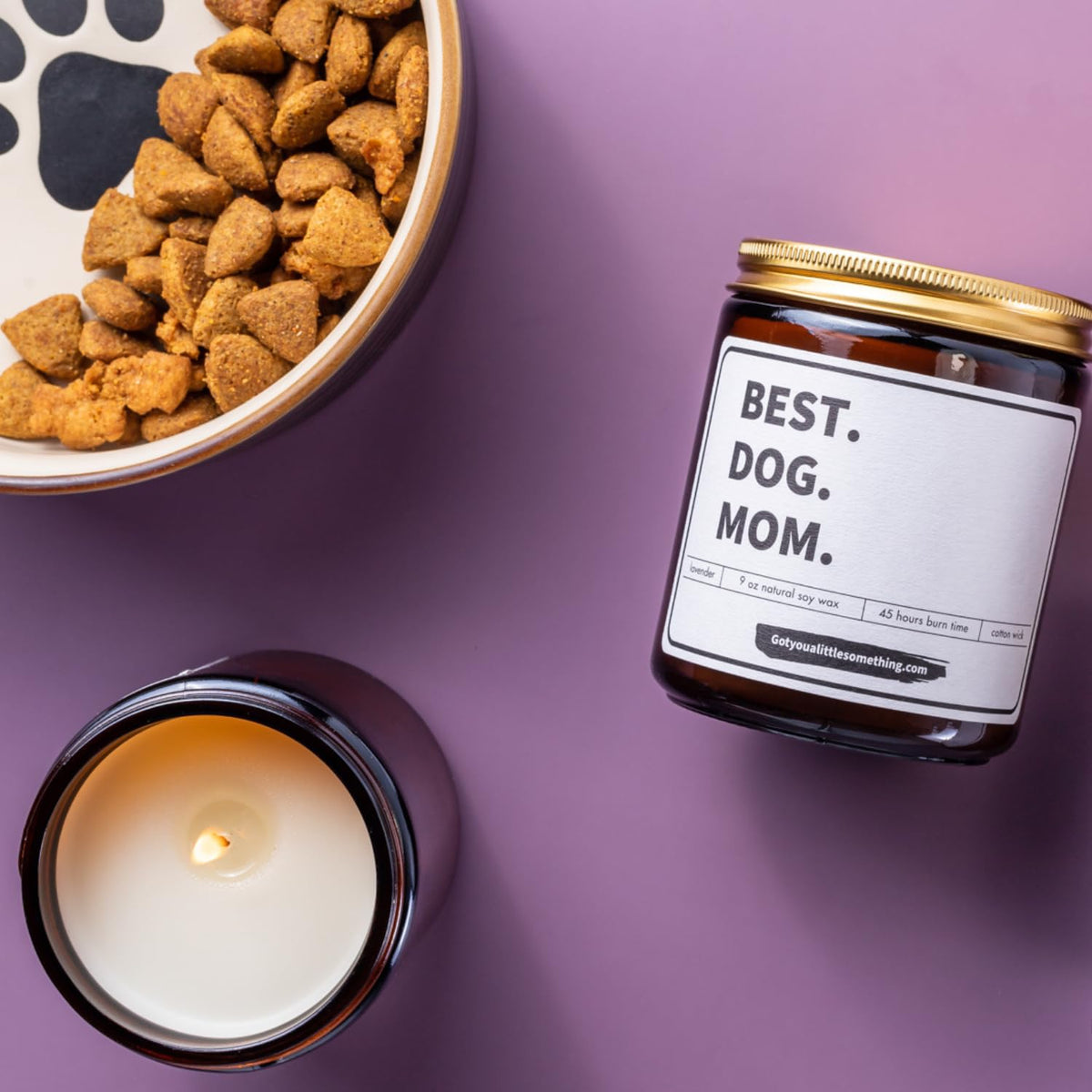 Got you a little something soy-wax dog mom candle offers a clean burn and thoughtful gift.