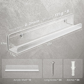 Gotega easy-install hardware included ensures quick, tool-free mounting and sturdy display.