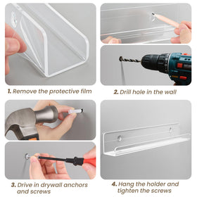 Gotega protective film protects acrylic surface until ready to use.