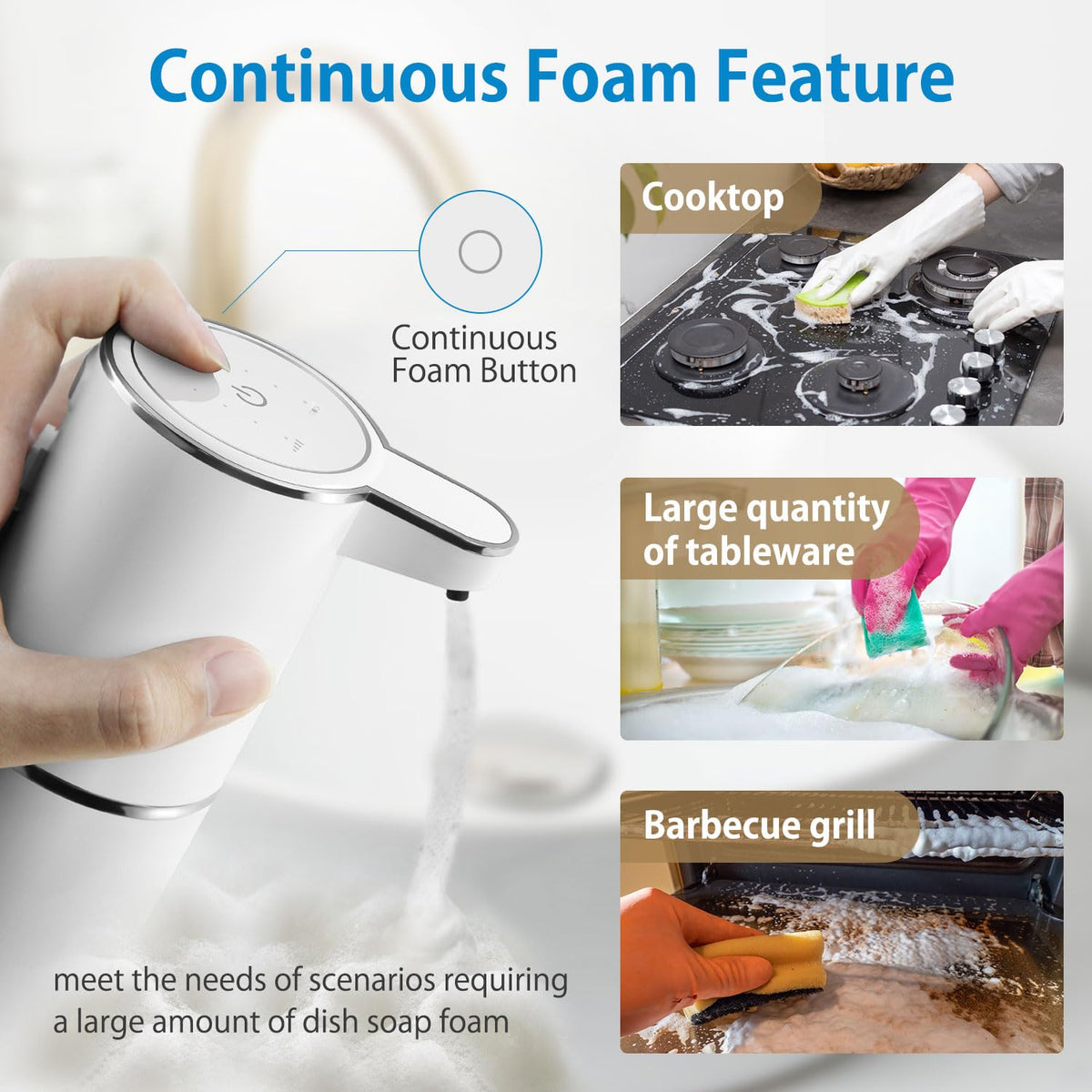 Gotofine 380ml capacity keeps refills to a minimum for busy spaces.