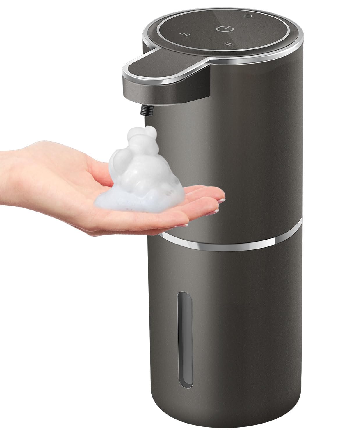 Gotofine automatic foaming soap dispenser front view for touchless hygiene at home.