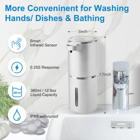 Gotofine wall-mounted dispenser saves counter space and improves accessibility.