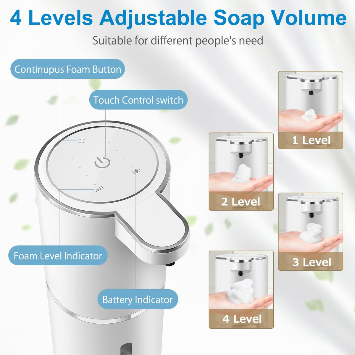 Gotofine USB rechargeable dispenser ready for year-round, cordless operation.