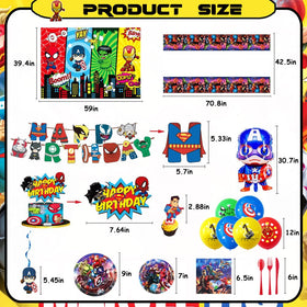 GOTOFUN Avenger tablecloth keeps surfaces clean and theme-cohesive