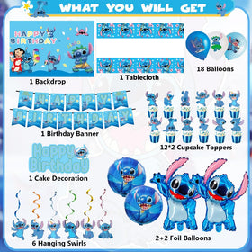 GOTOFUN blue stitch banner adds a festive entry and signage touch