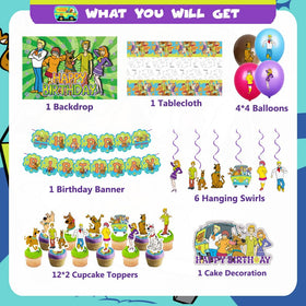 GOTOFUN dog birthday banner to decorate the party space