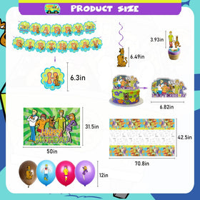 GOTOFUN dog birthday cake decoration with Scooby-Doo motif