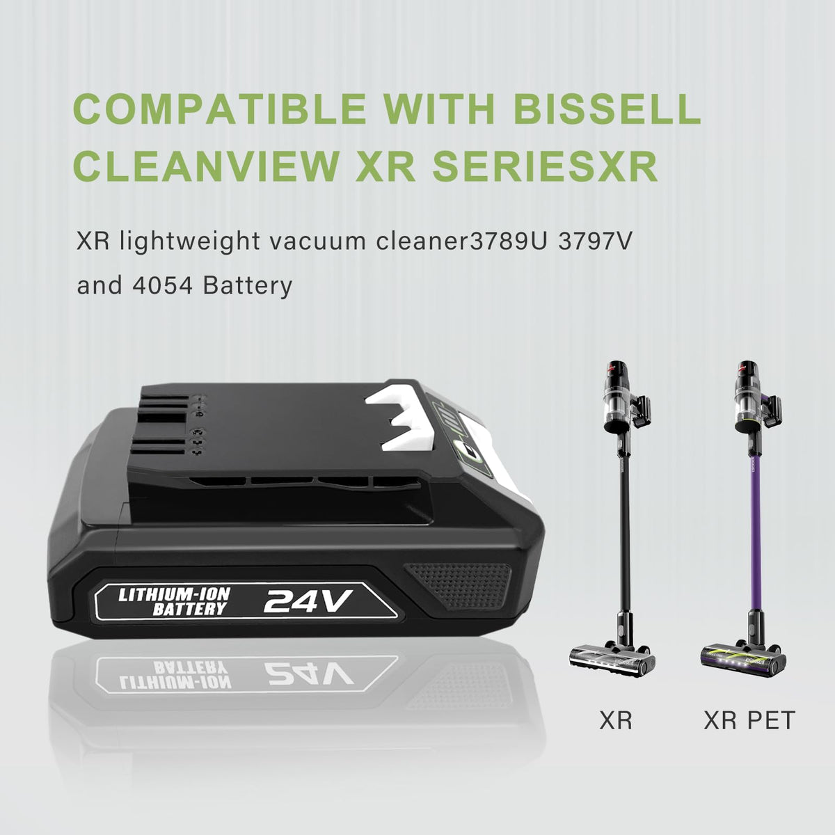 GOXX battery compatible with Bisel Cleanview XR vacuums for easy replacement