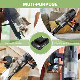 GOXX battery maintains consistent suction power across cleaning sessions