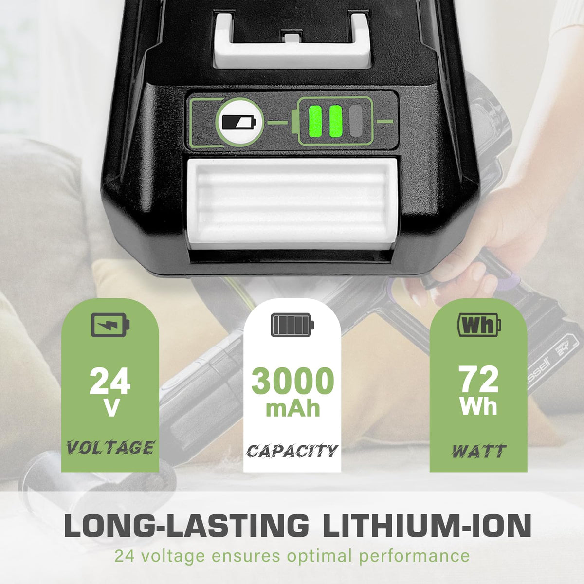 GOXX multi-protection battery safeguards against overcharge and overheating
