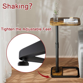 GOYLSER rotating snack couch tray keeps drinks within reach while lounging.