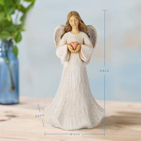Grace4Joy hand-painted angel figure—vivid details enhance shelves and tabletops