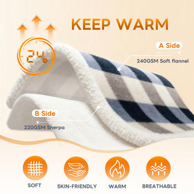 Gracelife plush fleece face-side close-up for luxurious softness.