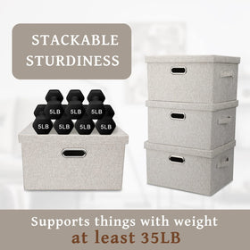 Graciadeco bins fold-flat for compact storage when not in use.