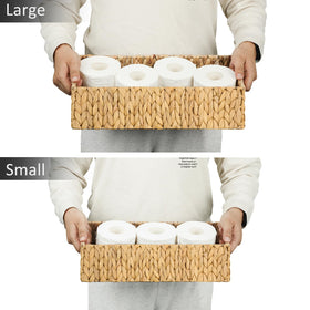 Graciadeco nesting basket long narrow ideal for magazines or cosmetics.