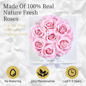 Graclect handmade preserved rose in premium gift box ready to give.