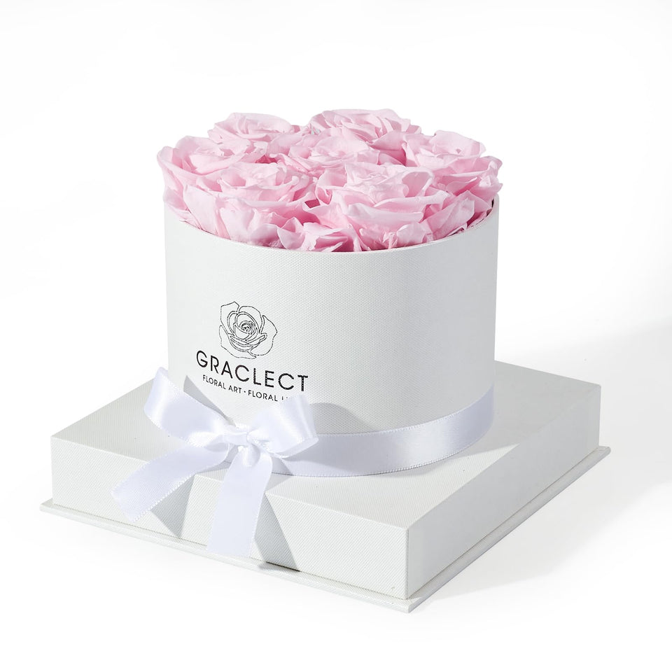 Graclect preserved rose box with seven blooms for a lasting romantic gift.
