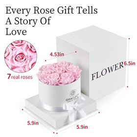 Graclect pink preserved rose option for personal gifting.