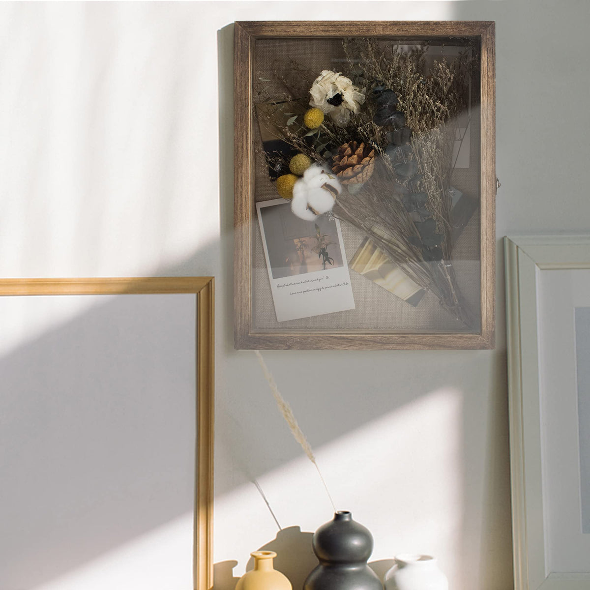GraduatePro memory box interior linen back enhancing display aesthetics