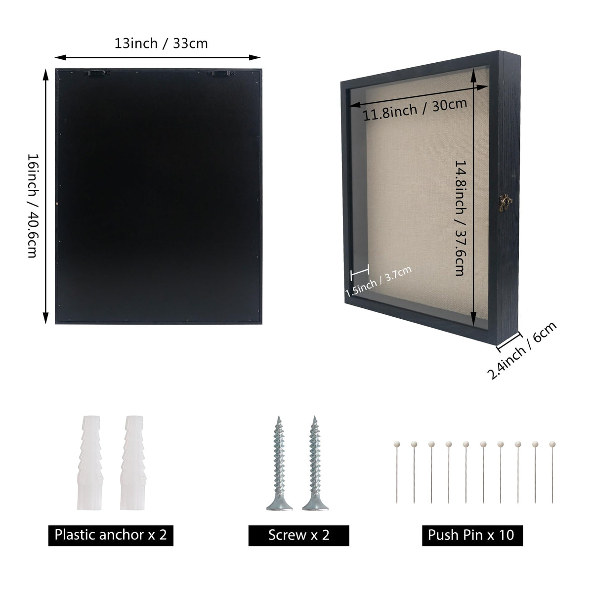 GraduatePro Shadow Box Frame memory collection for wedding bouquets and photos