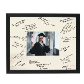 GraduationMall 11x14 signature frame with white mat for 5x7 wedding photo