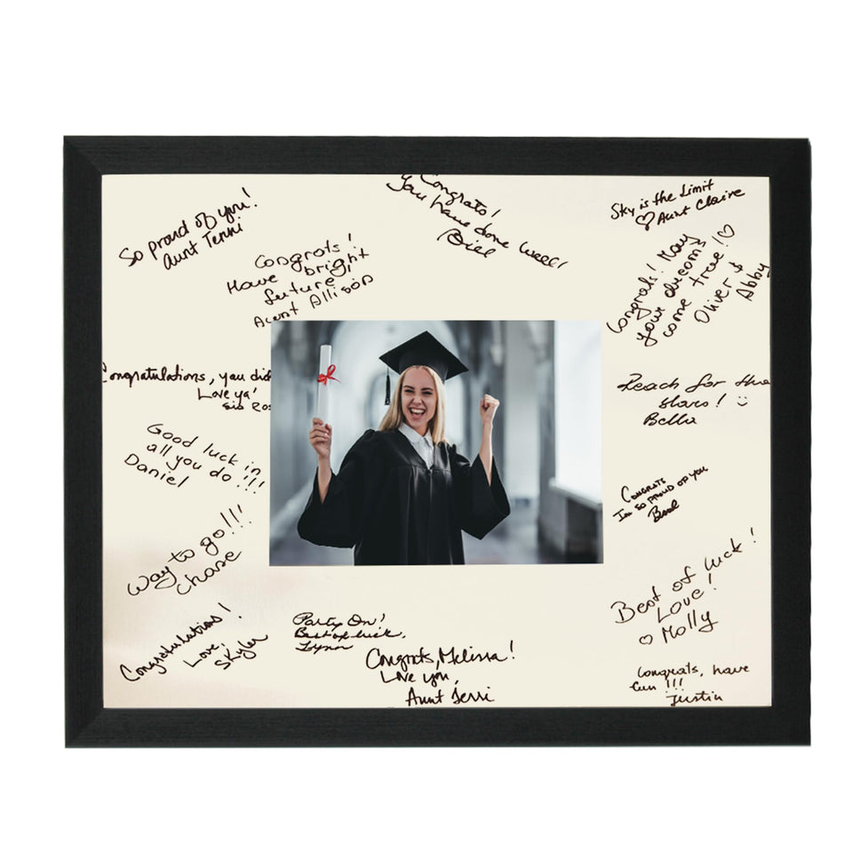 GraduationMall 11x14 signature frame with white mat for 5x7 wedding photo