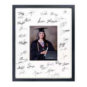GraduationMall 16x20 black MDF frame ready for wall display.