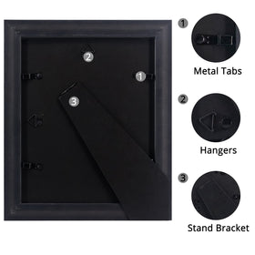 GraduationMall 8x10 frame opening 7-5x9-5 fits standard photos.