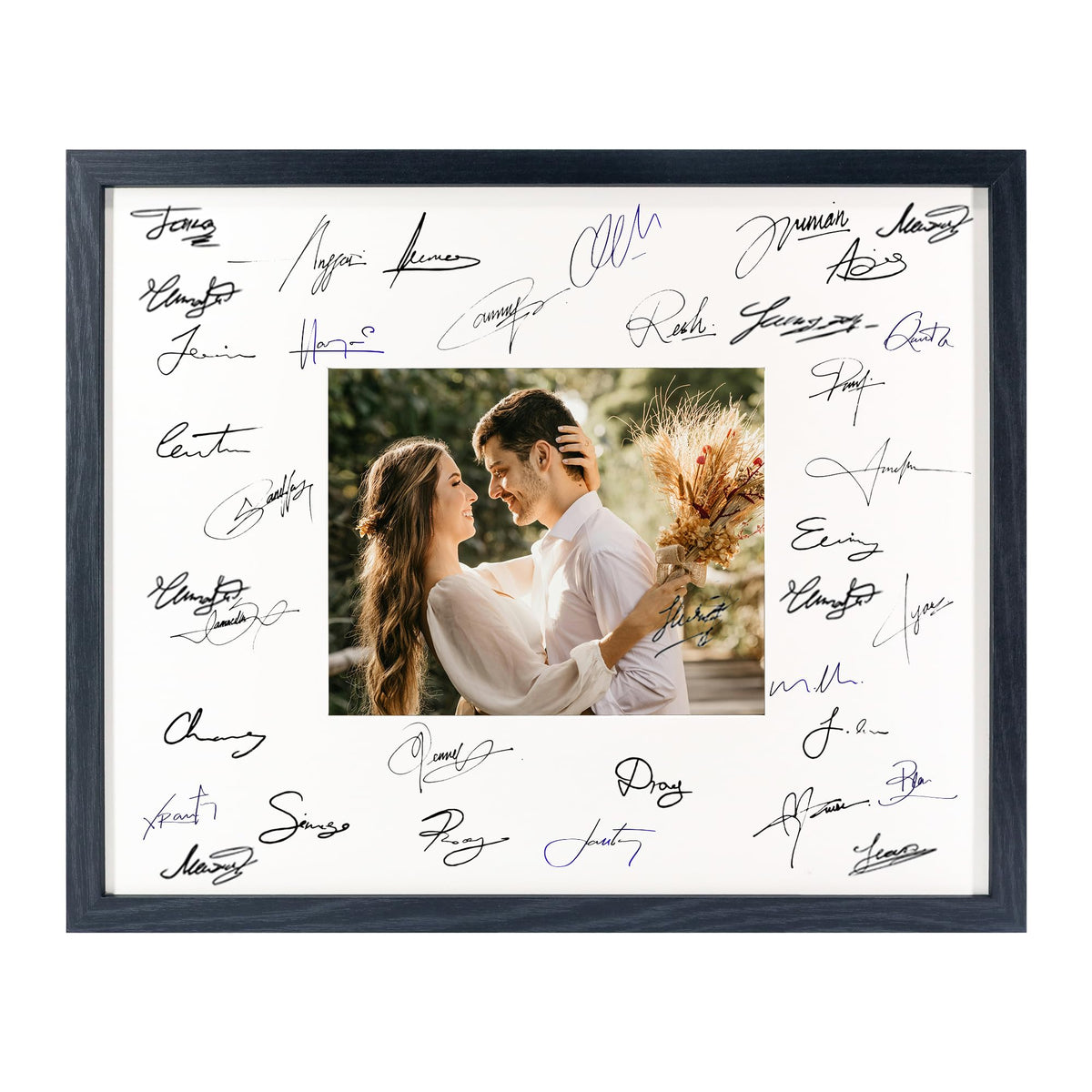 GraduationMall white 8x10 mat close-up with refined bevel.