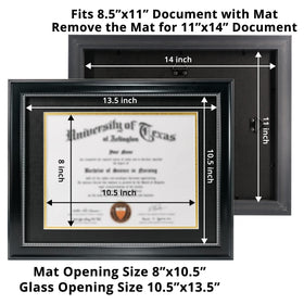 GraduationMall frame showcases black wood grain finish