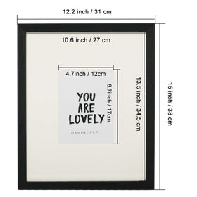 GraduationMall frame with built-in easel for tabletop display