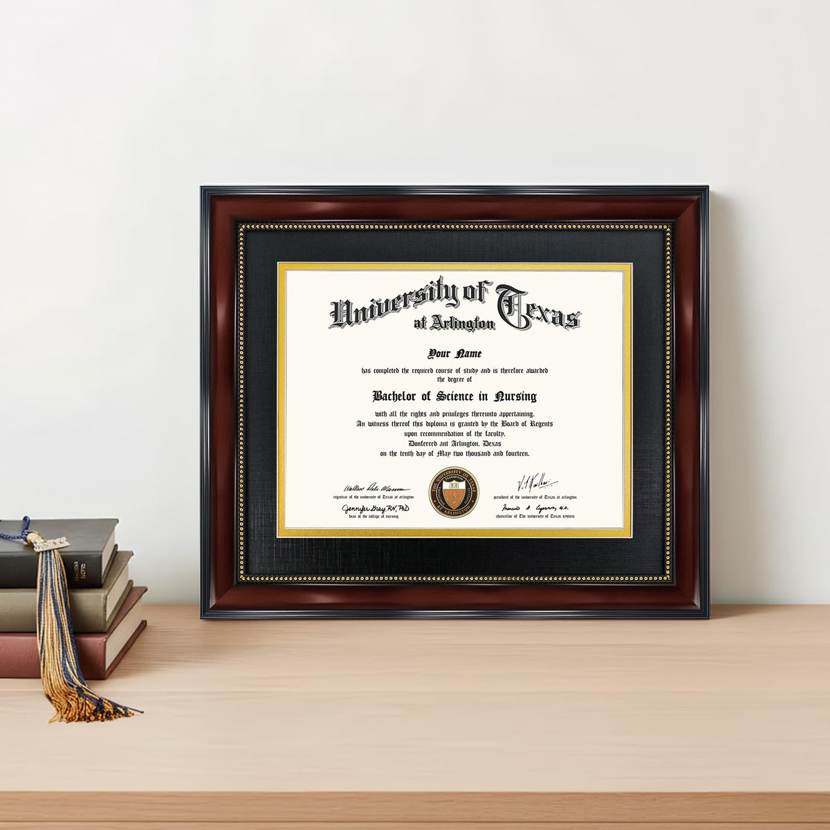GraduationMall diploma frame 11x14 without mat for bold wall display.