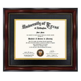 GraduationMall diploma frame with mat shows 8.5x11 certificate, preserving certificates.