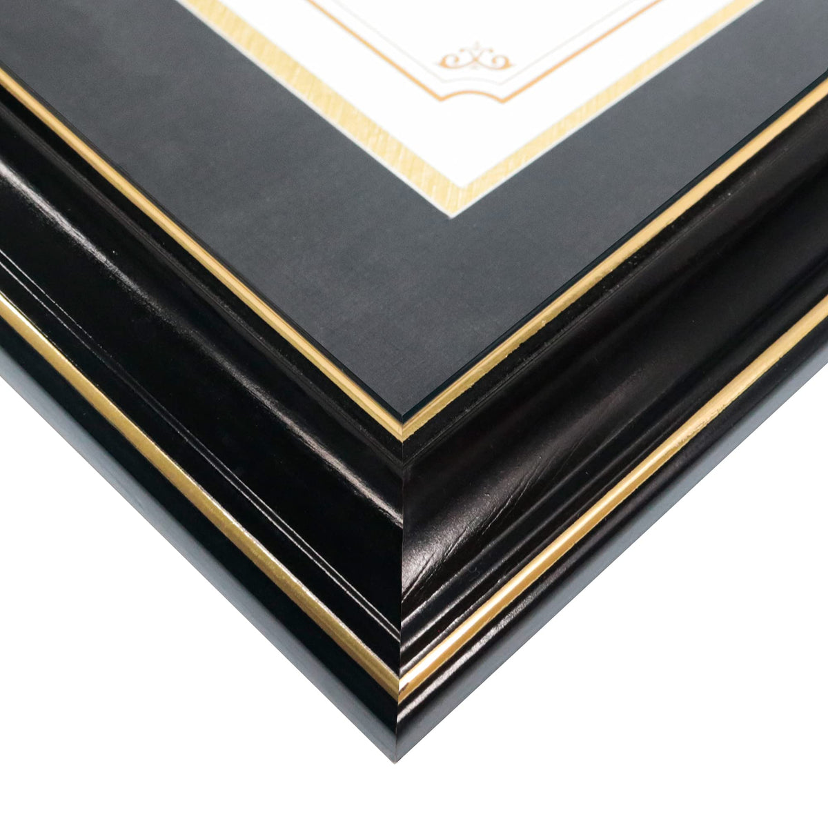 GraduationMall tempered glass close-up shows clear protection for documents