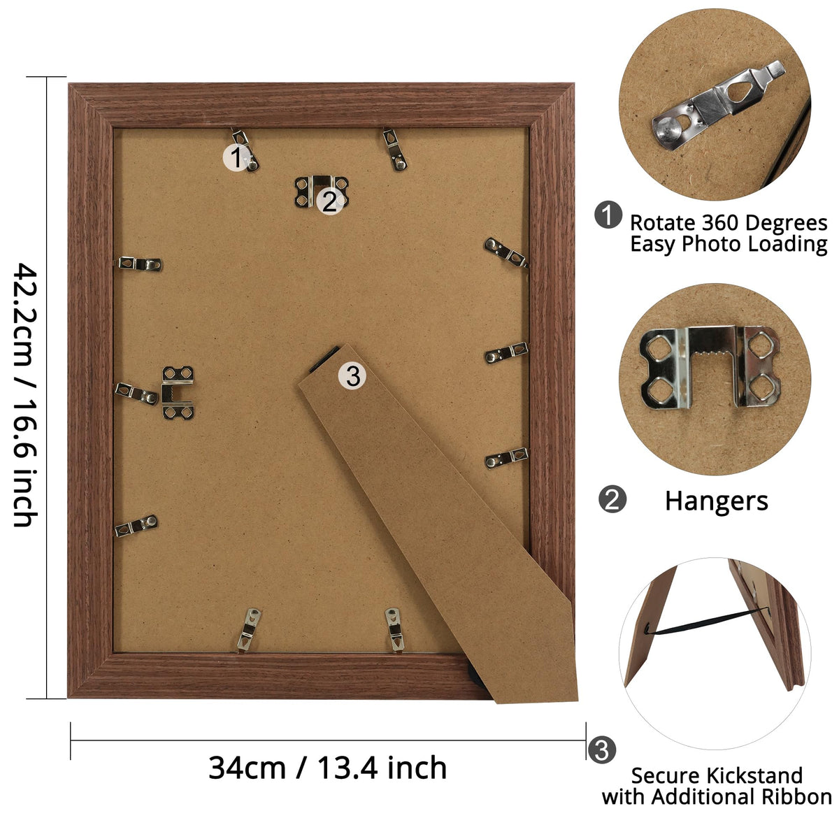 GraduationMall easel-back frame for tabletop display and easy arrangement.