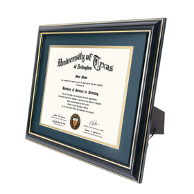 GraduationMall glossy black finish with gold trim adds a premium look.
