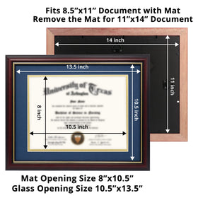 GraduationMall frame with UV-protection acrylic guards against scratches