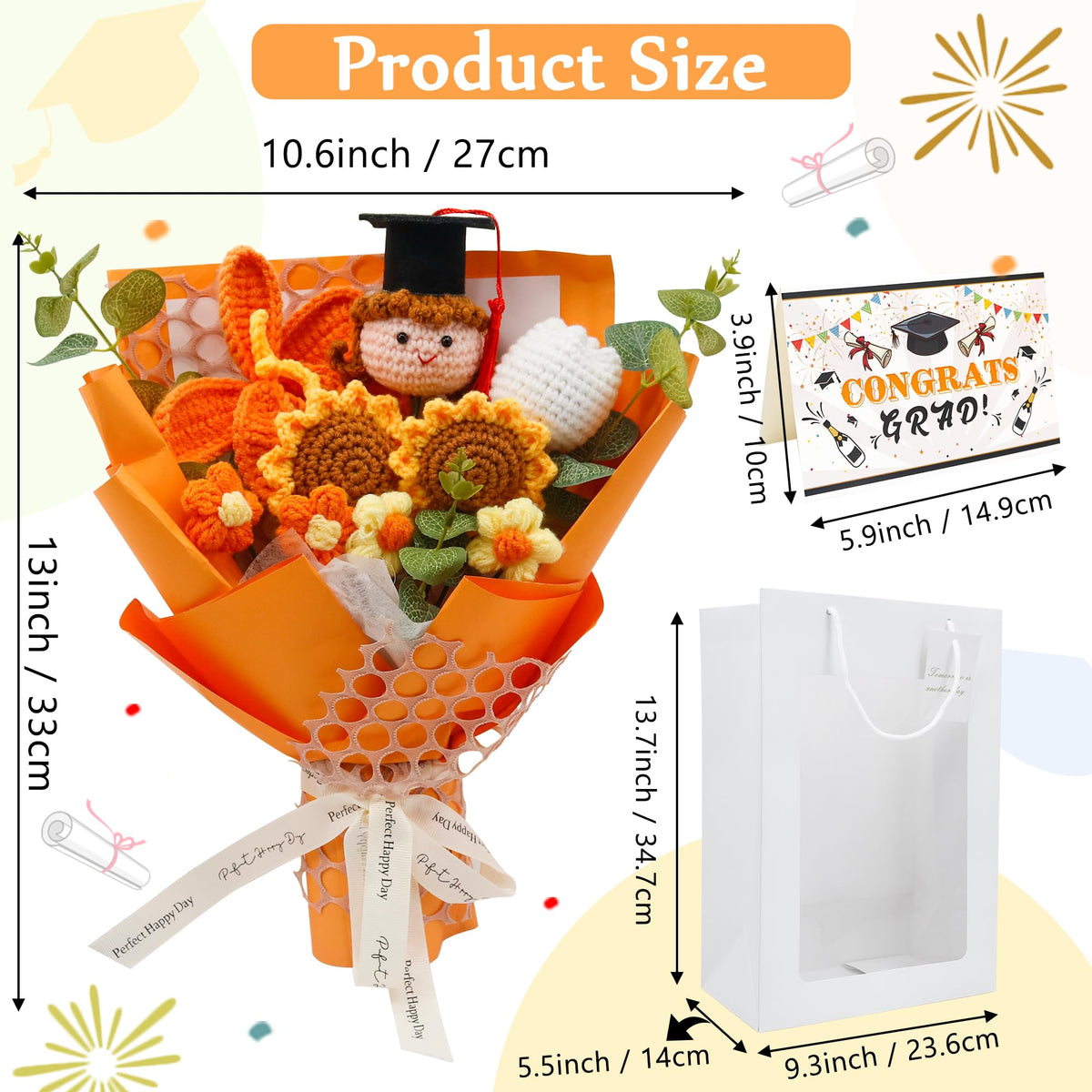 GraduationMall gift bag with card showcases ready-to-gift presentation for graduation.