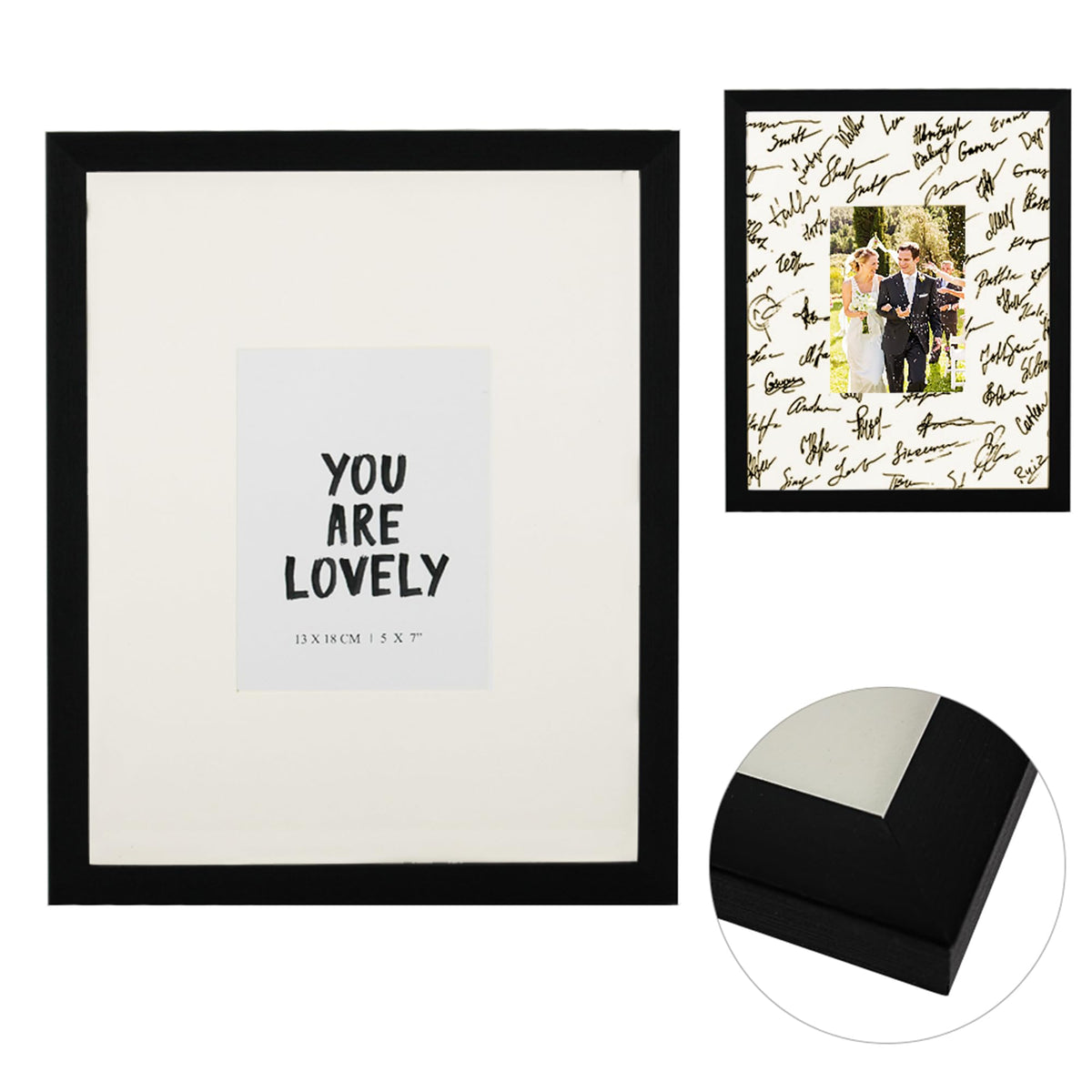 GraduationMall clear plexiglass front protecting photos