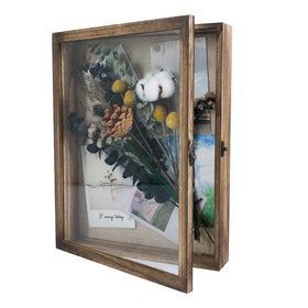 GraduationMall 11x14 shadow box frame with glass door to protect memories.