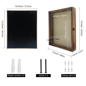 Table easel display setup of GraduationMall shadow box frame.