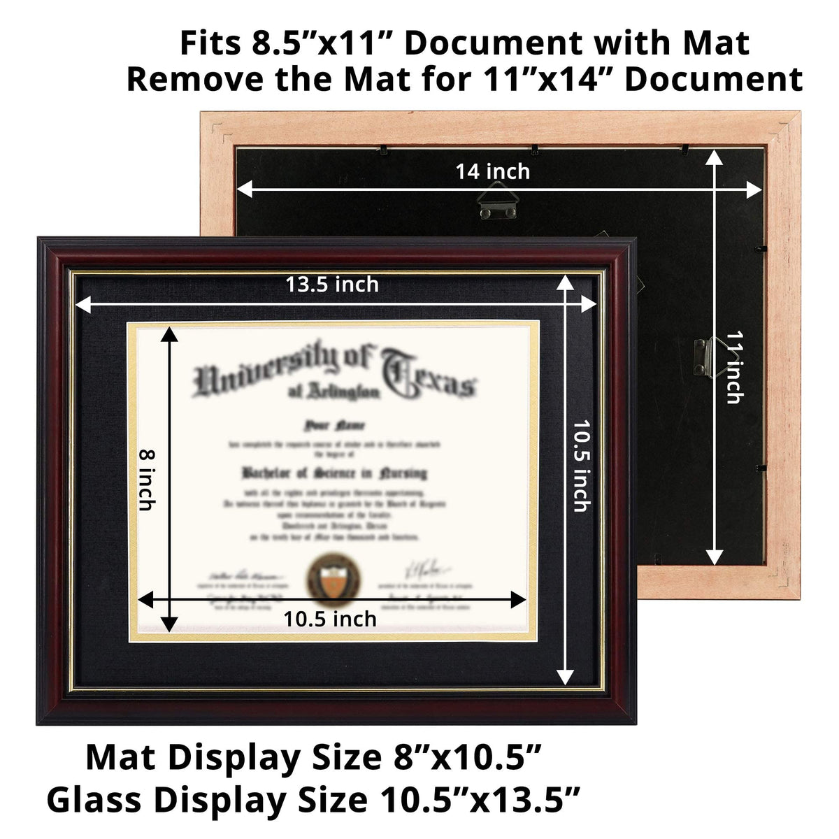 GraduationMall tempered glass protects documents from dust and scratches