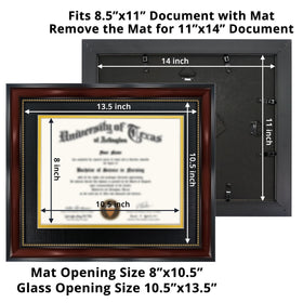 GraduationMall wall display horizontal mounting for versatile placement.
