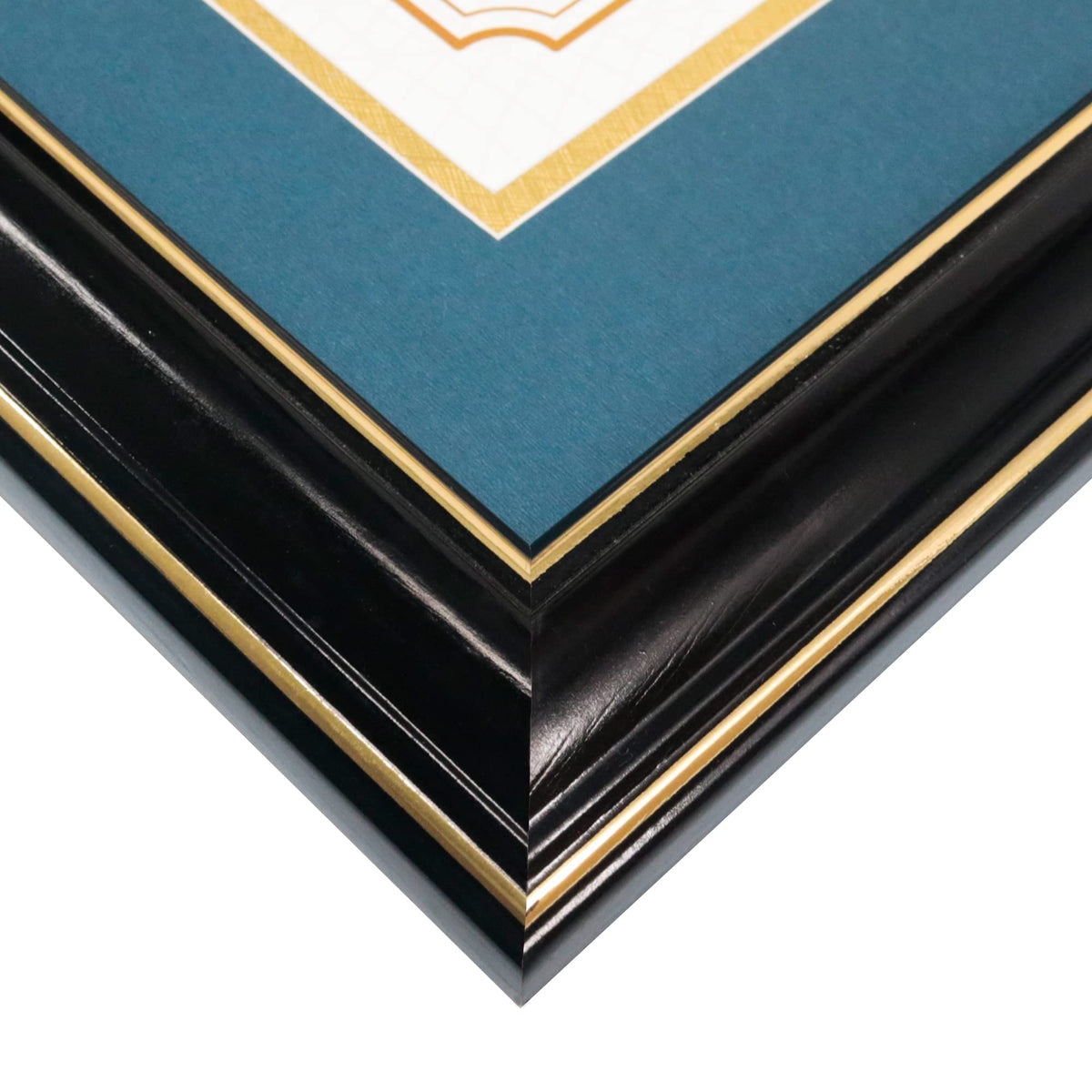 GraduationMall wall-mounted hardware enables vertical or horizontal display.