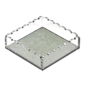 GRAHAM DESIGN clear acrylic tray with anti-slip base for surface protection and organization.