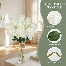 GrainBuds green leaves complement lifelike blooms.