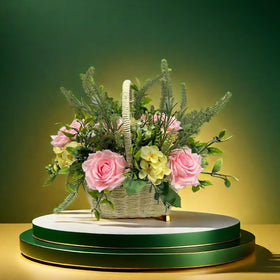 GrainBuds detachable-stem rose heads for flexible arrangement options