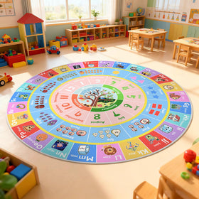 GRAMBET non-slip backing rug keeps kids safe during playtime